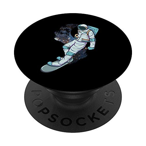 Astronaut Snowboarding In Space Astronaut on Snowboard Kids PopSockets PopGrip  Swappable Grip for Phones   Tablets