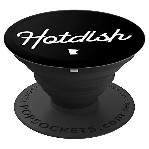 Classic Hotdish Speak Minnesotan MN State Map PopSockets Grip and Stand for Phones and Tablets