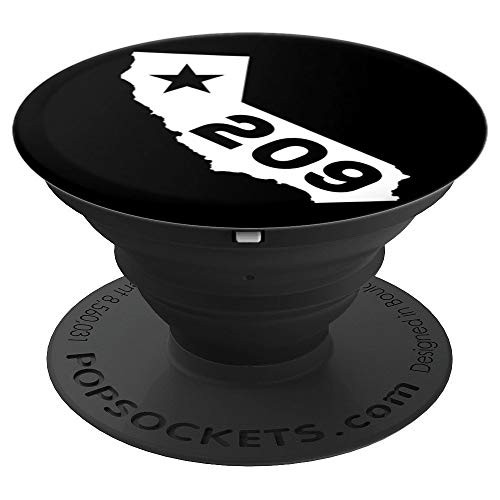 209 Area Code California PopSockets Grip and Stand for Phones and Tablets
