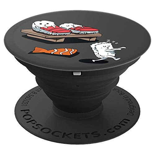 Cute Funny Sleep Walking Sushi Kawaii Japanese Food Lover PopSockets Grip and Stand for Phones and Tablets