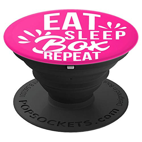 Eat Sleep Box Repeat Motivational Gift PACE017c PopSockets Grip and Stand for Phones and Tablets Eat Sleep Box Repeat Motivational Gift PACE017c PopSockets Grip and Stand for Phones and Tablets