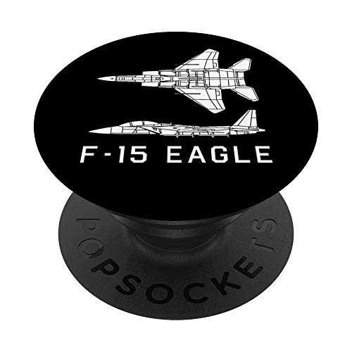 F-15 Eagle Jet Plane Silhouette Gift PopSockets Grip and Stand for Phones and Tablets F-15 Eagle Jet Plane Silhouette Gift PopSockets Grip and Stand for Phones and Tablets