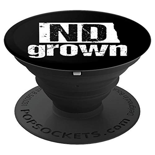 North Dakota Vintage ND State Grown Home Gift PopSockets Grip and Stand for Phones and Tablets
