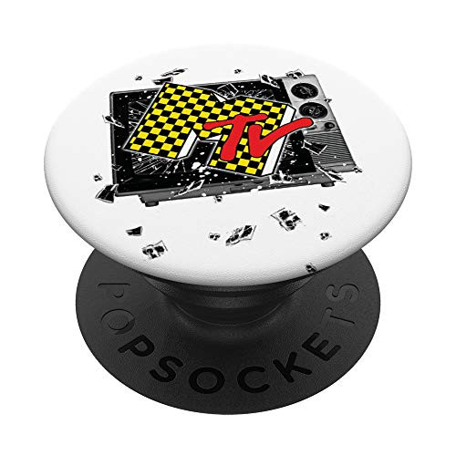 MTV Checker Board Breaking Tv PopSockets Grip and Stand for Phones and Tablets