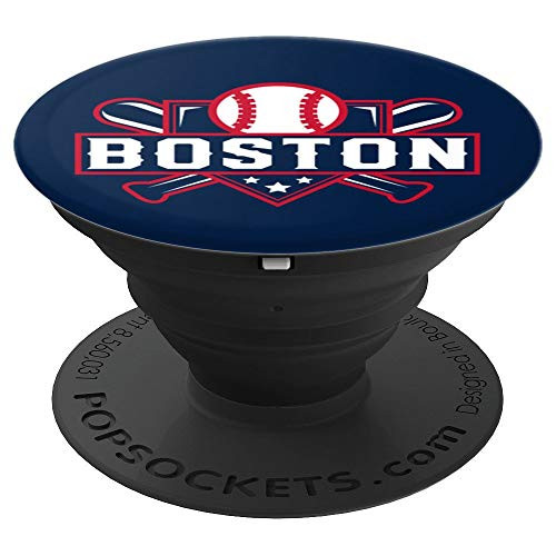 Boston Baseball Home Plate Crossed Bats PopSockets Grip and Stand for Phones and Tablets Boston Baseball Home Plate Crossed Bats PopSockets Grip and Stand for Phones and Tablets