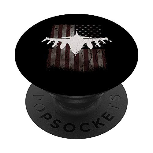 Jet Fighter Aircraft Flying - Vintage American USA Military PopSockets Grip and Stand for Phones and Tablets Jet Fighter Aircraft Flying - Vintage American USA Military PopSockets Grip and Stand for Phones and Tablets