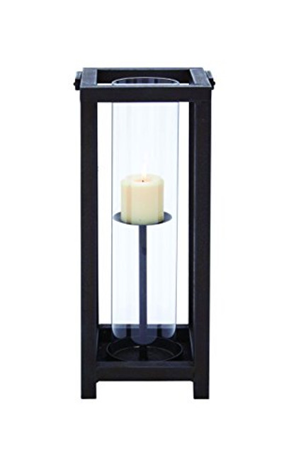 Benzara 14812 Tiancai Genius Metal Glass Candle Holder