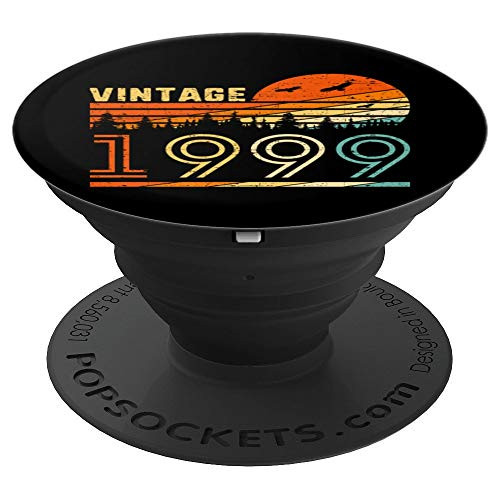 Vintage 1999 Retro 21st Birthday Gift Fun B-day 21 Years Old PopSockets Grip and Stand for Phones and Tablets