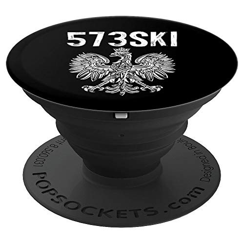 Cincinnati Ohio Polish Eagle American Pride 513 Area Code PopSockets Grip and Stand for Phones and Tablets