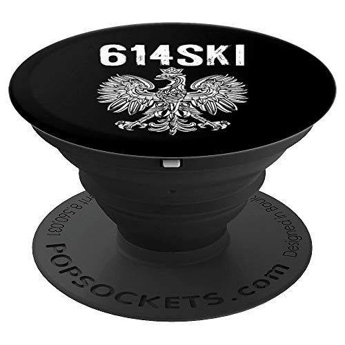 Columbus Ohio Polish Eagle Flag Pride 614 Area Code PopSockets Grip and Stand for Phones and Tablets