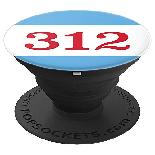 Chicago Area Code 312 Authentic PopSockets Grip and Stand for Phones and Tablets