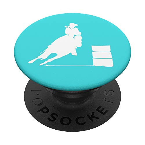 Barrel Racing - Horse - Aqua PopSockets PopGrip Swappable Grip for Phones Tablets Barrel Racing - Horse - Aqua PopSockets PopGrip Swappable Grip for Phones Tablets