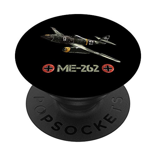 World War 2 German Aircraft ME 262 Fighter Jet Memorabilia PopSockets Grip and Stand for Phones and Tablets