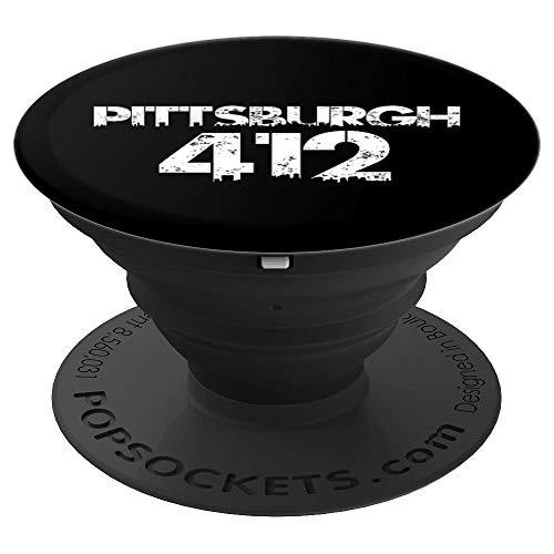 PITTSBURGH 412 Area Code Distressed Gritty Phone Accessory PopSockets Grip and Stand for Phones and Tablets PITTSBURGH 412 Area Code Distressed Gritty Phone Accessory PopSockets Grip and Stand for Phones and Tablets