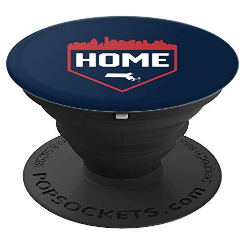 Boston Massachusetts Baseball is Home City Skyline PopSockets Grip and Stand for Phones and Tablets