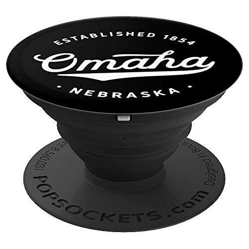 Classic Retro Vintage Omaha Nebraska 1854 USA Gift PopSockets Grip and Stand for Phones and Tablets