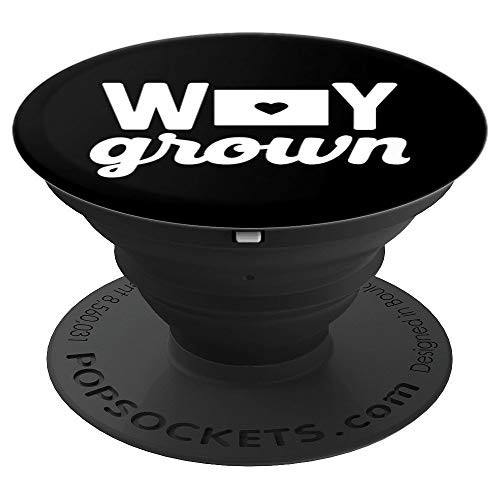 Wyoming Cute WY State Grown Home Gift PopSockets Grip and Stand for Phones and Tablets Wyoming Cute WY State Grown Home Gift PopSockets Grip and Stand for Phones and Tablets