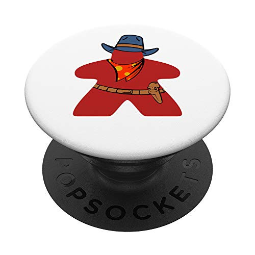 Red Meeple Cowboy Board Game PopSockets Grip and Stand for Phones and Tablets