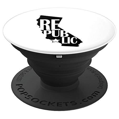 Californian Home-grown Pride California Silhouette Souvenir PopSockets Grip and Stand for Phones and Tablets