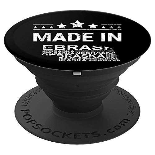 Made In Nebraska Home Town Tourist Vacation PopSockets Grip and Stand for Phones and Tablets