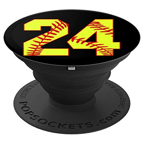 Softball  24 Fast Pitch Love Softball Mom Favorite Player PopSockets Grip and Stand for Phones and Tablets Softball  24 Fast Pitch Love Softball Mom Favorite Player PopSockets Grip and Stand for Phones and Tablets