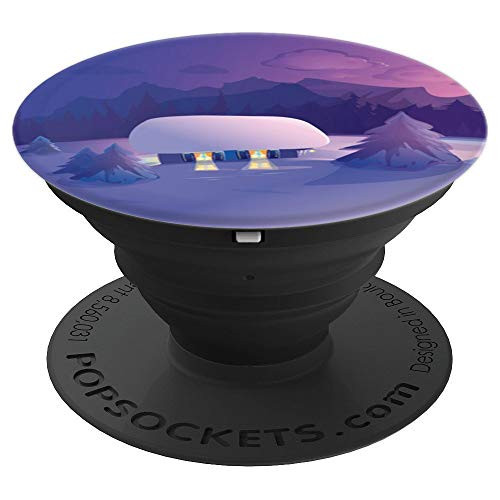 Winter Home Pop Mount Socket Night Art Work Holiday PopSockets Grip and Stand for Phones and Tablets