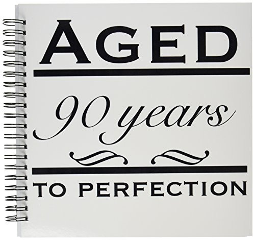 3dRose db_157403_2 Aged 90 Years to Perfection. Happy 90Th Birthday-Memory Book, 12 by 12-Inch