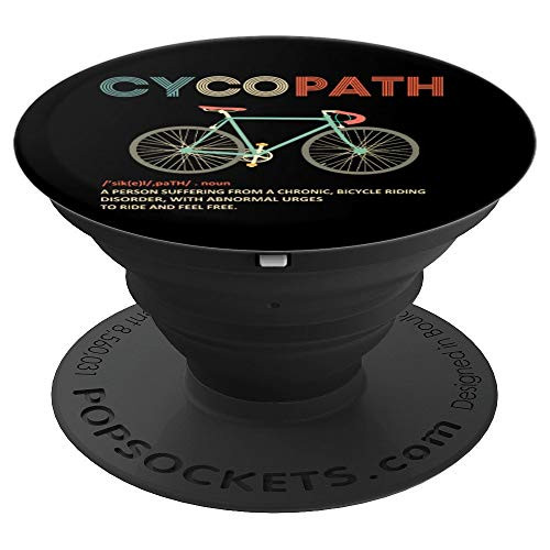 Cycopath Funny Bicycle Cyclist Humor PopSockets Grip and Stand for Phones and Tablets