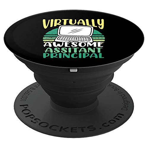 Virtually Awesome Assistant Principal - Distance Learning PopSockets Grip and Stand for Phones and Tablets