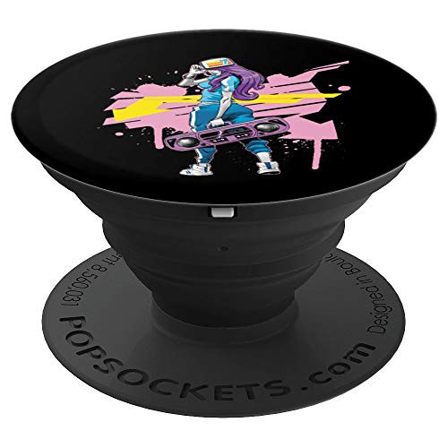 Graffiti Boombox Girl Hip hop PopSockets Grip and Stand for Phones and Tablets