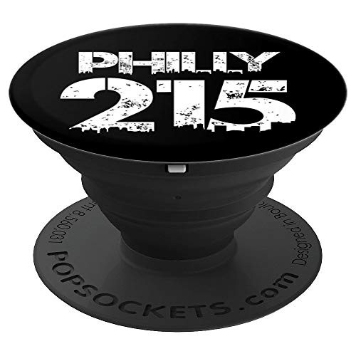 PHILLY 215 Area Code Distressed Gritty Phone Accessory PopSockets Grip and Stand for Phones and Tablets