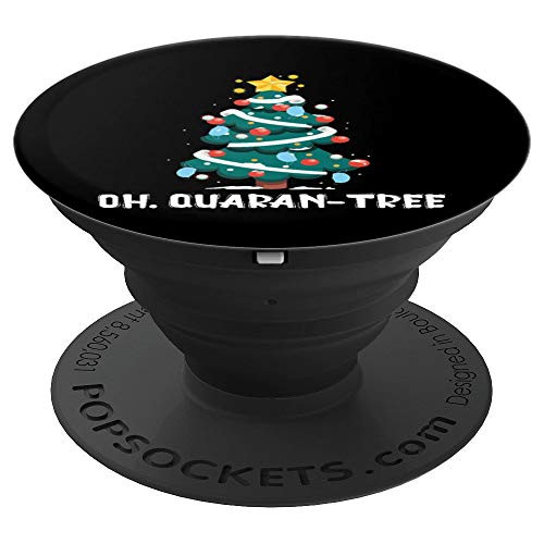 Oh Quarantree Funny Quarantine Christmas Tree Decor PopSockets Grip and Stand for Phones and Tablets