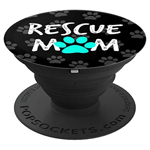 Rescue dog mom phone accessory gift animal lover PopSockets Grip and Stand for Phones and Tablets Rescue dog mom phone accessory gift animal lover PopSockets Grip and Stand for Phones and Tablets