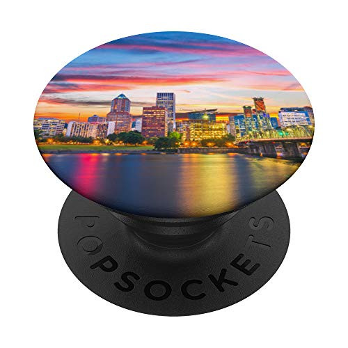 Portland Skyline Sunset PopSockets PopGrip  Swappable Grip for Phones   Tablets