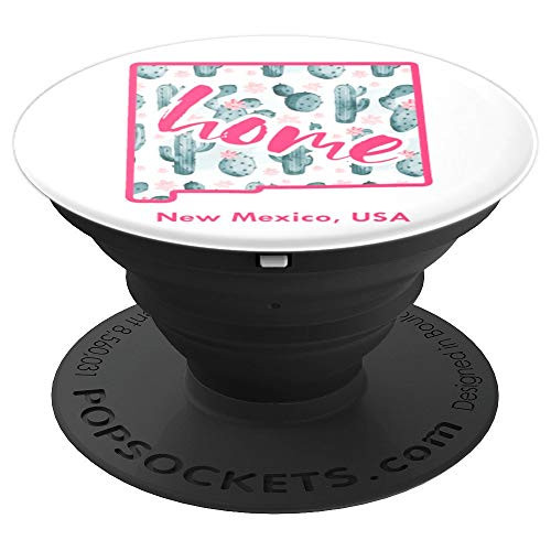New Mexico Cactus Map Home Cacti Travel Souvenir Gift NM PopSockets Grip and Stand for Phones and Tablets