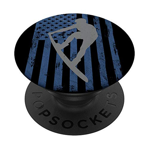 American Flag Wakeboard Wakeboarding PopSockets PopGrip  Swappable Grip for Phones   Tablets