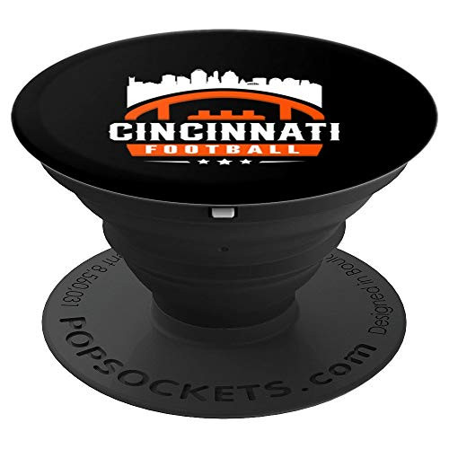 Classic Cincinnati Football Stars City Skyline PopSockets Grip and Stand for Phones and Tablets