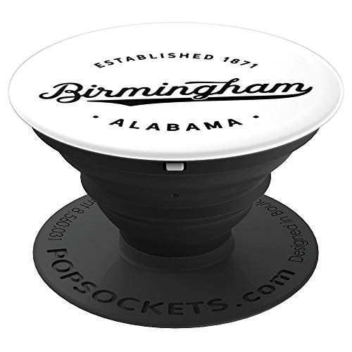 Classic Retro Vintage Birmingham Alabama 1871 USA Gift PopSockets Grip and Stand for Phones and Tablets
