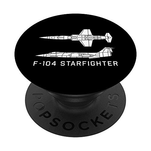 F-104 Starfighter Jet Plane Silhouette Gift PopSockets Grip and Stand for Phones and Tablets F-104 Starfighter Jet Plane Silhouette Gift PopSockets Grip and Stand for Phones and Tablets