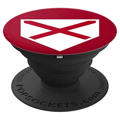 Vintage Baseball Home Plate With Alabama State Flag PopSockets Grip and Stand for Phones and Tablets