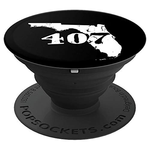Orlando Florida 407 State Map Area Code PopSockets Grip and Stand for Phones and Tablets