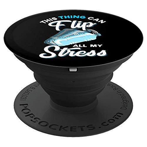 This Thing Can Flip All My Stress Bottle Flipping Funny Gift PopSockets Grip and Stand for Phones and Tablets