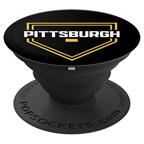 Vintage Pittsburgh Baseball Pennsylvania Home State PopSockets Grip and Stand for Phones and Tablets