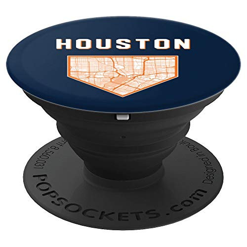 Houston Baseball City Home Map PopSockets Grip and Stand for Phones and Tablets Houston Baseball City Home Map PopSockets Grip and Stand for Phones and Tablets