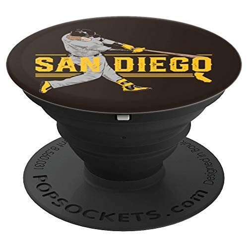San Diego Baseball Slugger Home Run PopSockets Grip and Stand for Phones and Tablets