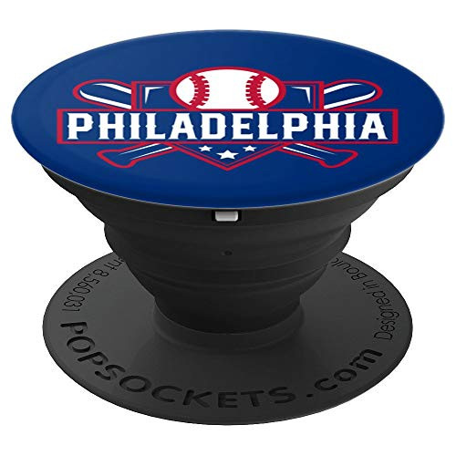 Philadelphia Baseball Home Plate Crossed Bats PopSockets Grip and Stand for Phones and Tablets Philadelphia Baseball Home Plate Crossed Bats PopSockets Grip and Stand for Phones and Tablets