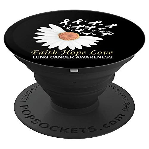 Faith Hope Love Lung Cancer Awareness Gifts PopSockets Grip and Stand for Phones and Tablets Faith Hope Love Lung Cancer Awareness Gifts PopSockets Grip and Stand for Phones and Tablets