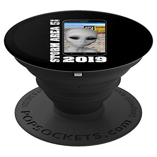 Alien Grays UFO Selfie Storm Area 51 PopSockets Grip and Stand for Phones and Tablets