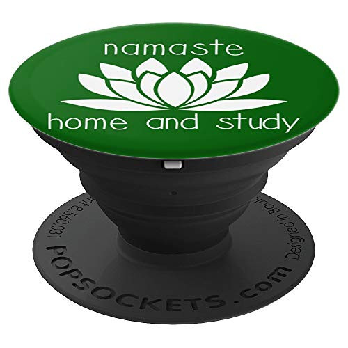 Law School Student Gift Namaste Home   Study Funny Lawyer PopSockets Grip and Stand for Phones and Tablets