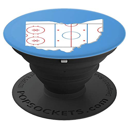 Classic Ohio Hockey Rink OH State Map Outline PopSockets Grip and Stand for Phones and Tablets Classic Ohio Hockey Rink OH State Map Outline PopSockets Grip and Stand for Phones and Tablets